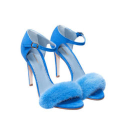 blue mink sandals