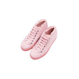 Light pink mouton sneakers