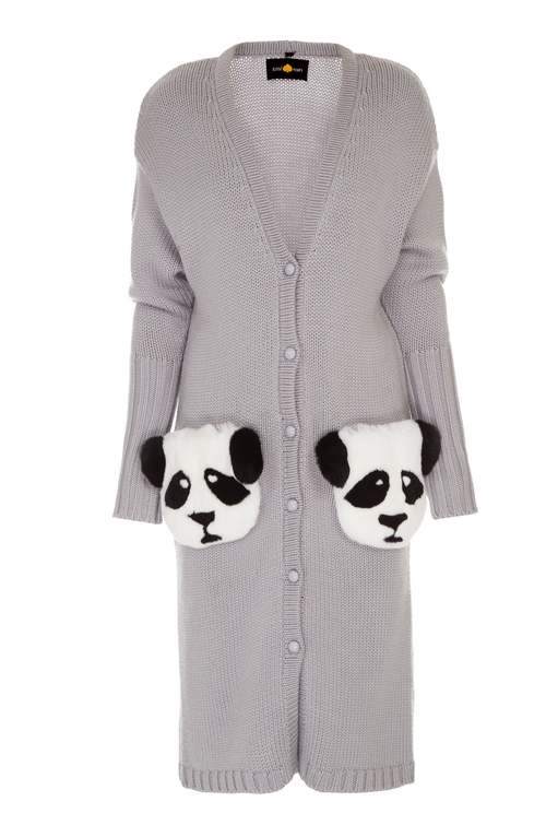 “Pandas” grey cardigan
