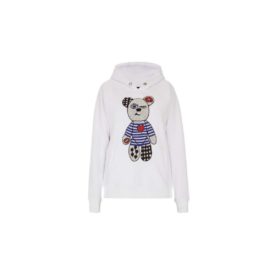 WHITE HOODIE WITH BLOOD&HONEY BEAR