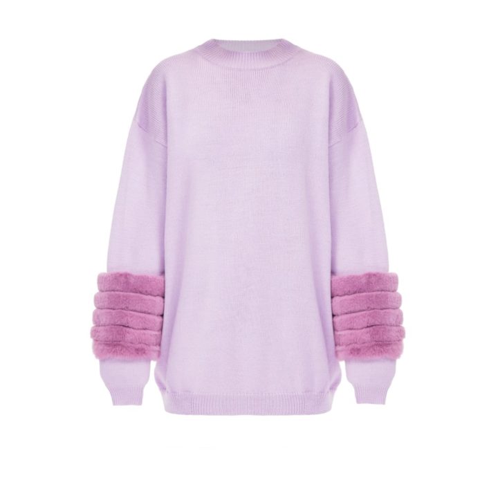 Rose artic fox sweater