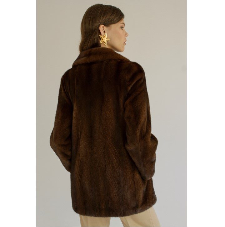 Сlassic short mink fur coat