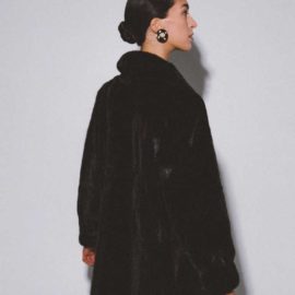 Upcycled Vintage Classic Style Mink Fur Coat