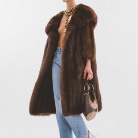 Upcycled Vintage Sable Fur Coat